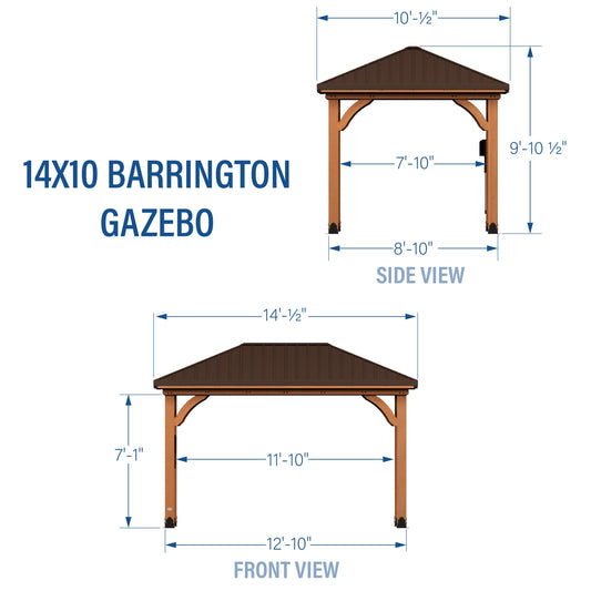 14×10 Barrington Gazebo