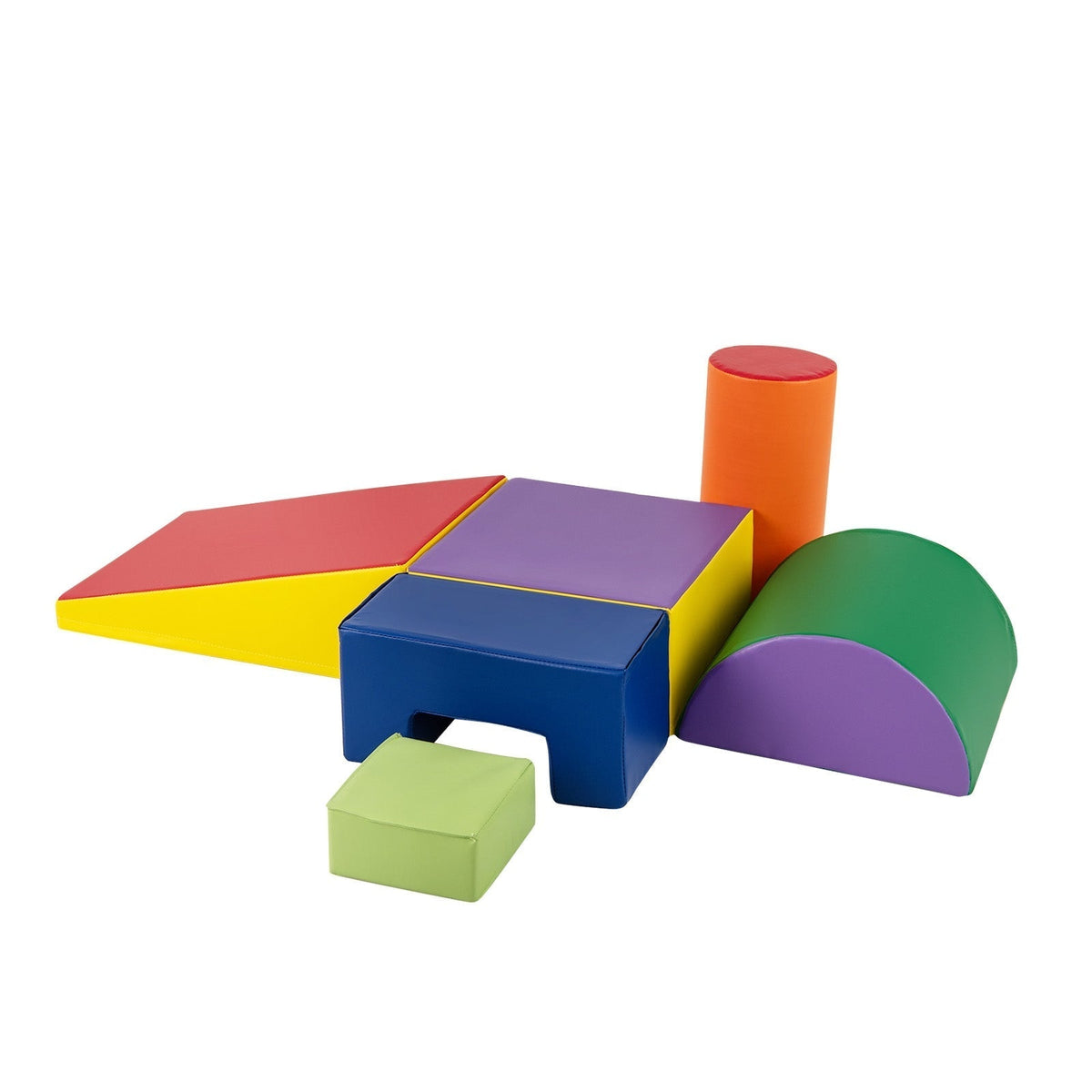 Foam climb and crawl shapes arranged together