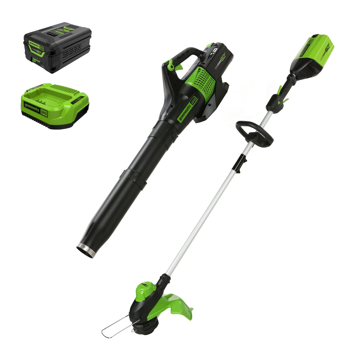 60V 25″ Dual Blade Self-Propelled Mower 5-pc Combo Kit, (3) 4.0 Ah Batteries, (1) Single Port Chargers and (1) Dual-Port Charger