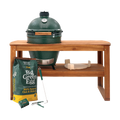 Large Big Green Egg in Acacia Table Package