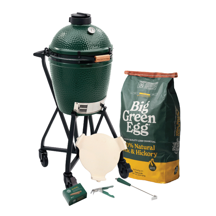 Medium Big Green Egg in an intEGGrated Nest+Handler Package