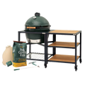 XL Big Green Egg in Modular Nest with Expansion and 3 Acacia Inserts Package