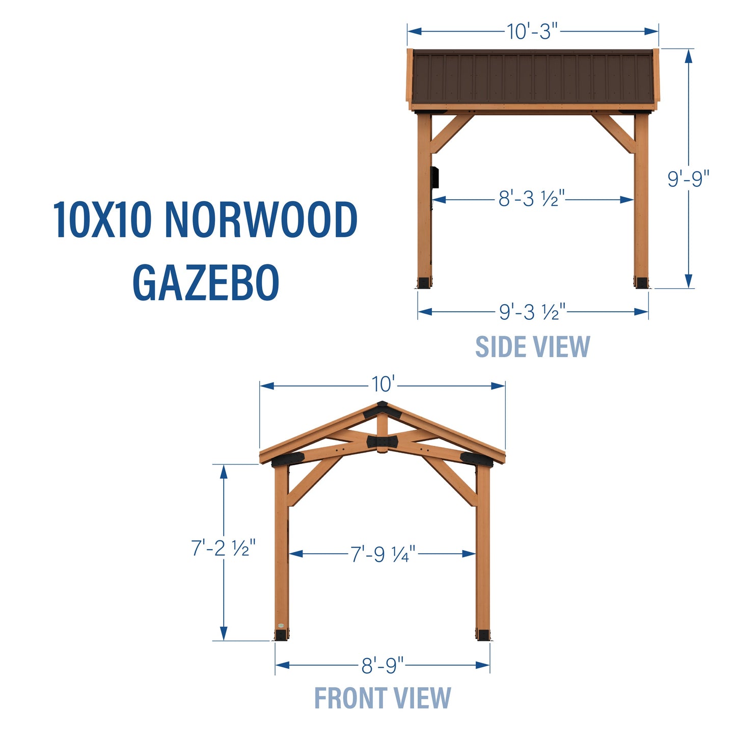 10×10 Norwood Gazebo