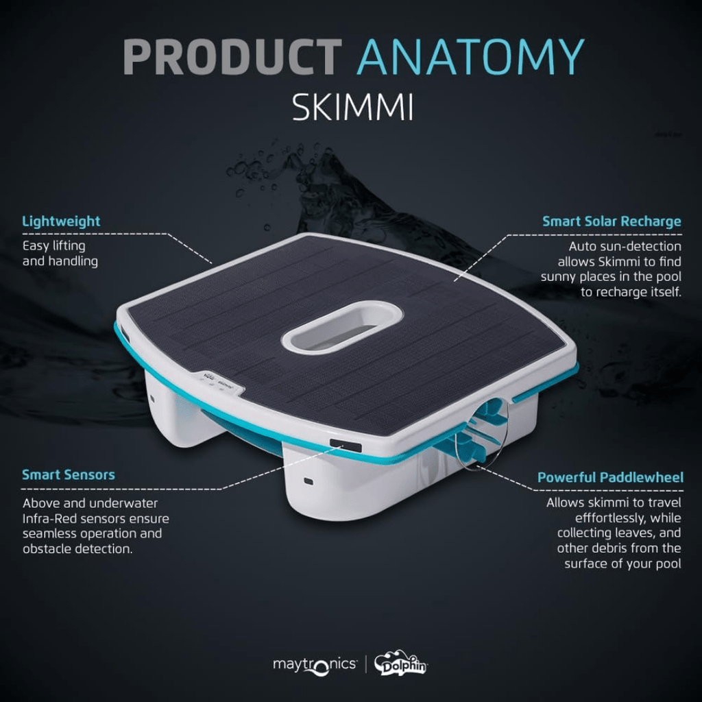 Dolphin Skimmi Solar-Powered Robotic Skimmer 24/7, 9997001