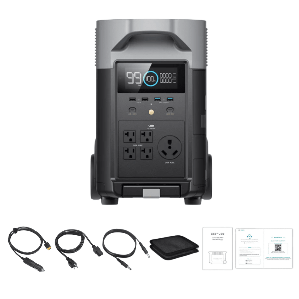 EcoFlow DELTA Pro 3600Wh 3600W Portable Power Station Solar Generator