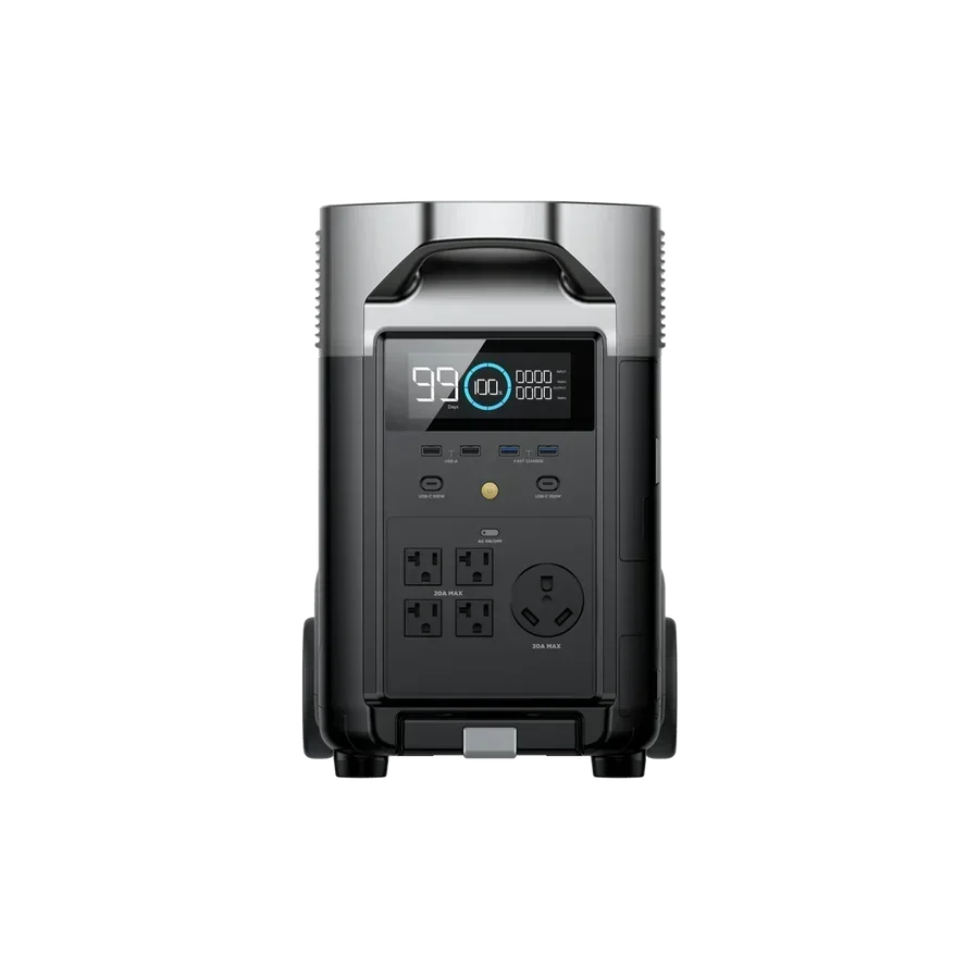 EcoFlow DELTA Pro + 400W Portable Solar Panel + Transfer Switch
