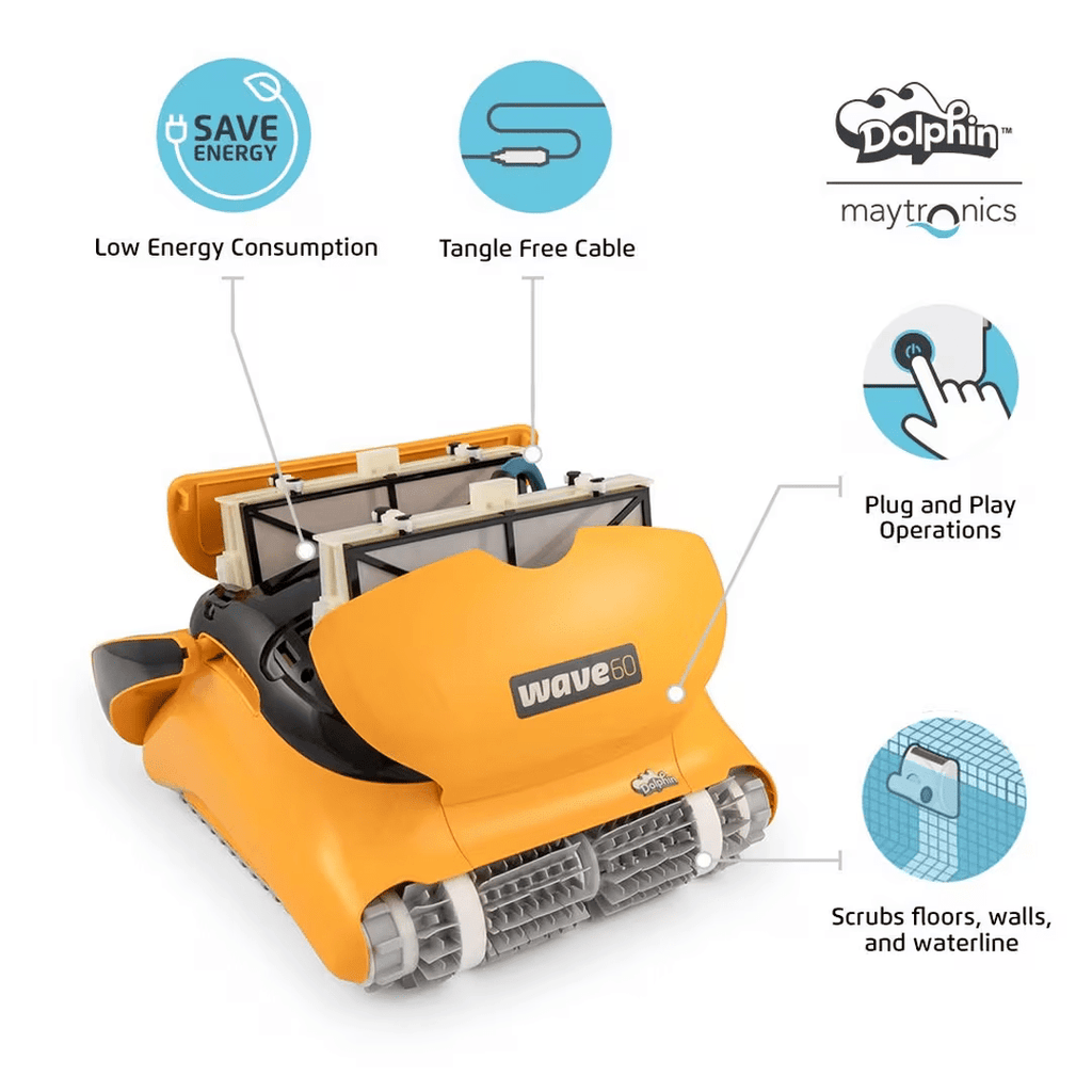 Maytronics Dolphin Wave 60 Commercial Robotic Cleaner 99991060-US
