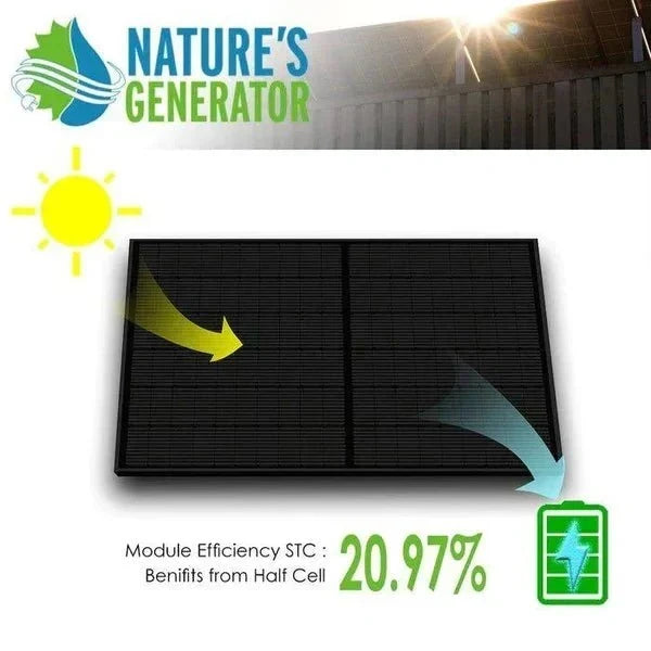 Natures Generator 2 x 410 Watt Monocrystalline Solar Panel