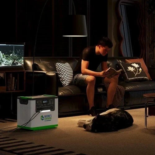 Natures Generator 2 x Lithium 3600 Solar Generator With 4 x 410W Monocrystalline Solar Panel