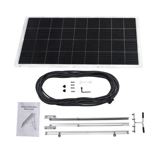 Natures Generator 2 x Lithium 3600 Solar Generator With 4 x 410W Monocrystalline Solar Panel