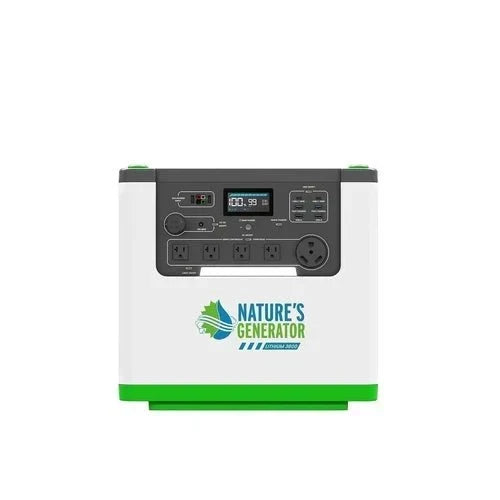 Natures Generator Lithium 3600 With Power Pod + 6 Circuit Transfer Switch