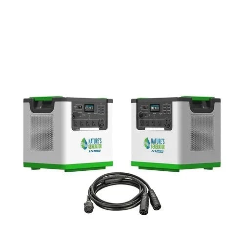 Natures Generator 2 x Lithium 3600 With Combiner (7200W/6144Wh)