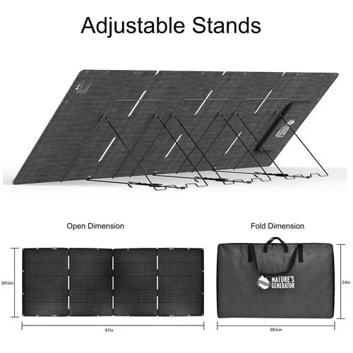 Natures Generator MyGrid 10K With 4 x 400W Folding Solar Panel