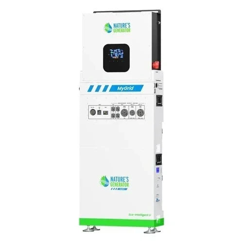 Natures Generator MyGrid 10K With Solar Battery + 50A Automatic Transfer Switch